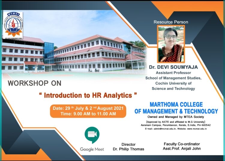 Workshop on "Introduction to HR Analytics"